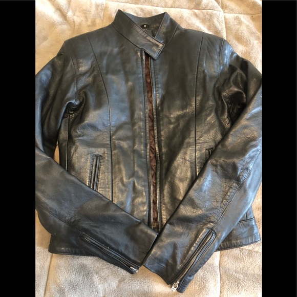 Jackets & Blazers - Black Leather Jacket Ladies Size xsmall
